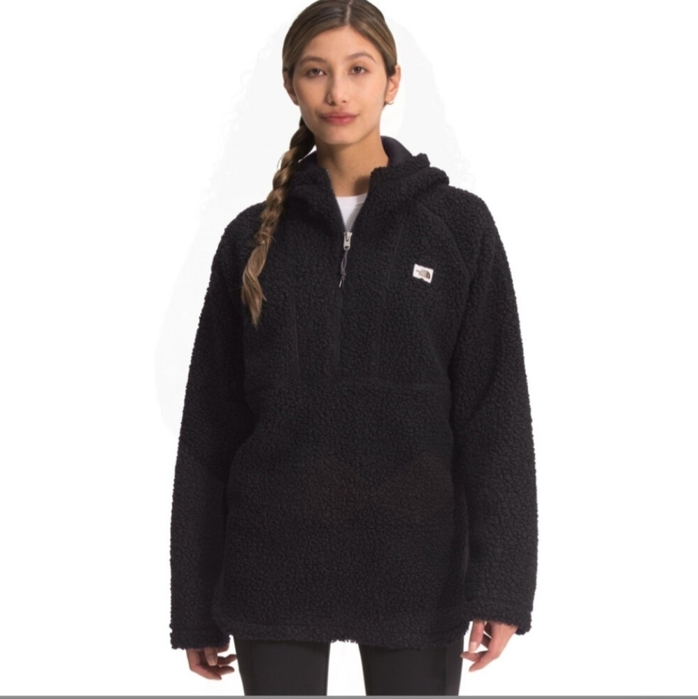 The North Face Ridge Fleece Hooded Tunic Jacket - Black - Size Medium